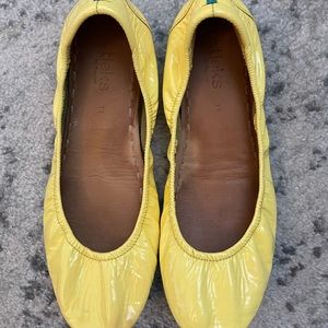 Tieks - yellow patent leather